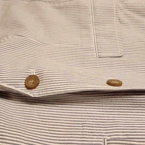 J CREW CREWCUTS THOMPSON Blue Seersucker Stripe Cotton Blazer Jacket Youth 12 - Picture 10 of 16